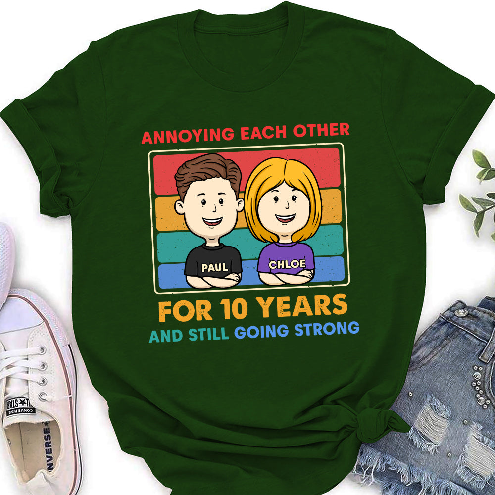 Custom Christmas Anniversary Keepsake Gifts For Wife • Going Strong - Personalized Women's T-shirt