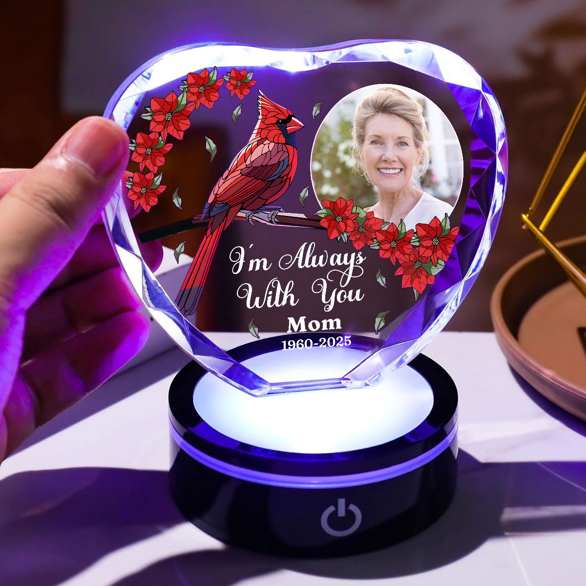 Beside You - Personalized Crystal Led Light