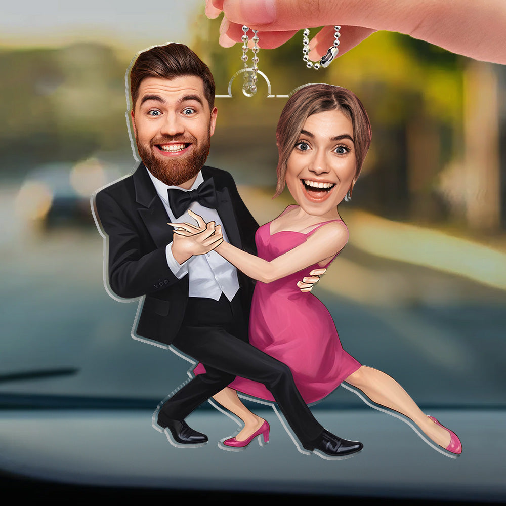 Dance Couple - Personalized Car Ornament