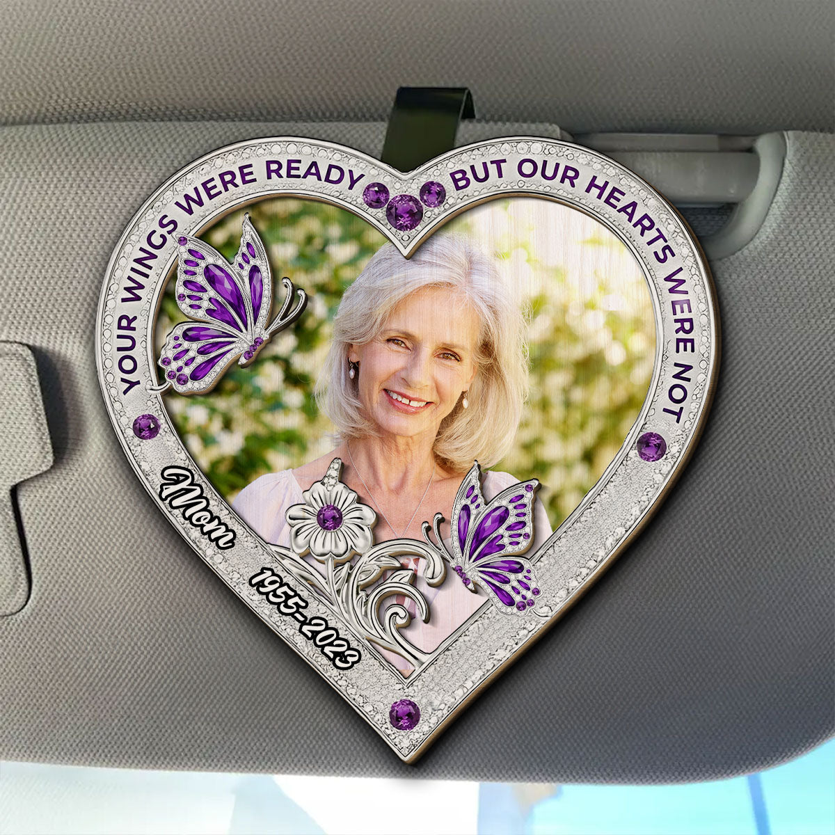 Your Wings Photo 2 - Personalized Car Visor Clip