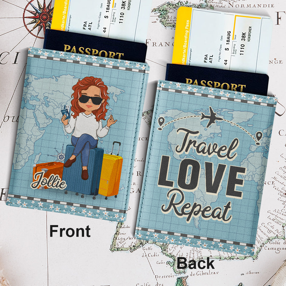 Travel Love - Personalized Passport Cover
