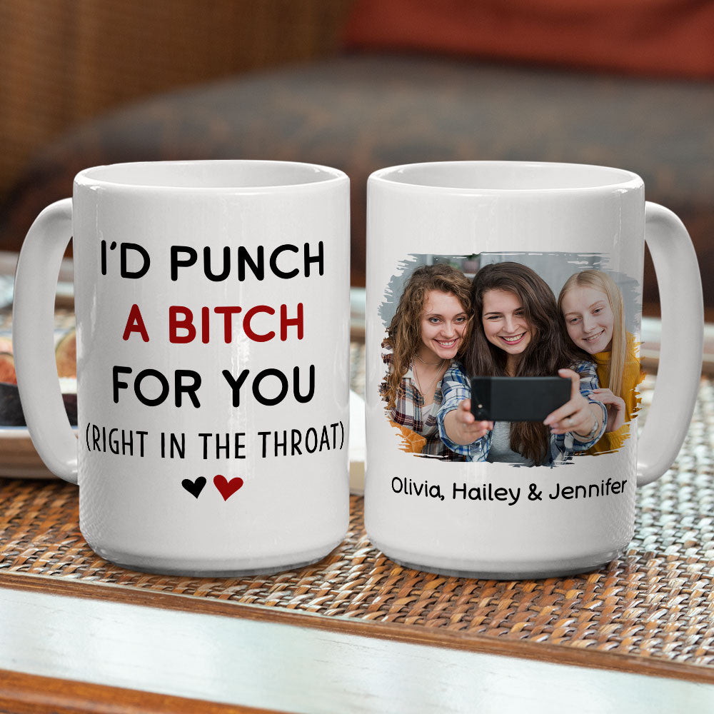 Custom Photo Best Friend, Christmas & Birthday Friendship Keepsake Gift • My BFF - Personalized Coffee Mug