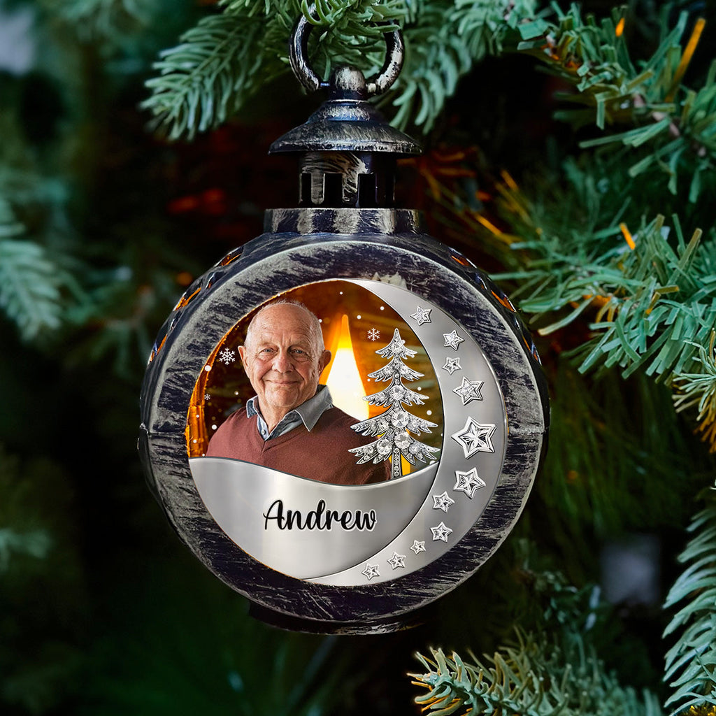 Custom Photo Memorial Christmas Night Light, Remembrance Gifts • Still With You - Personalized 3D Effect Christmas Lantern
