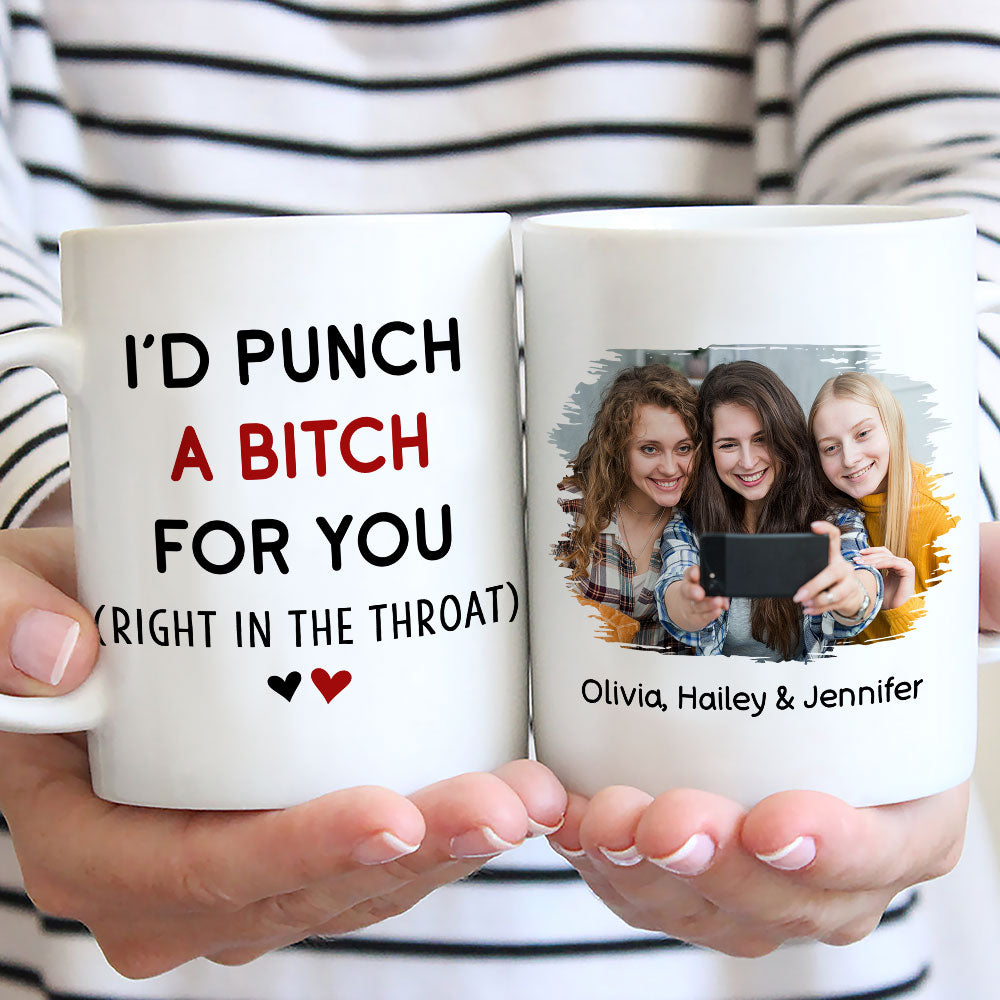 Custom Photo Best Friend, Christmas & Birthday Friendship Keepsake Gift • My BFF - Personalized Coffee Mug