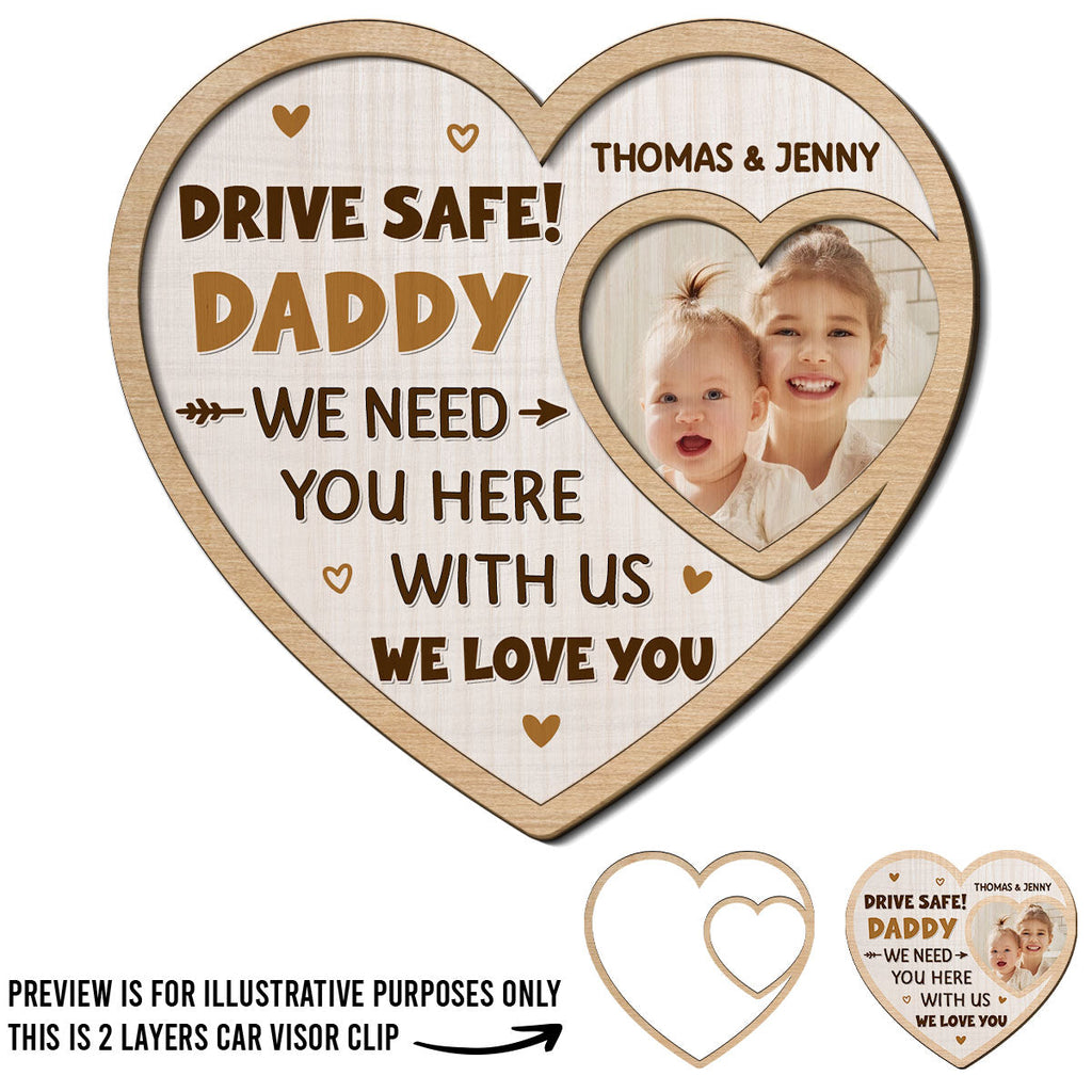 Love From Your Family - Personalized Car Visor Clip