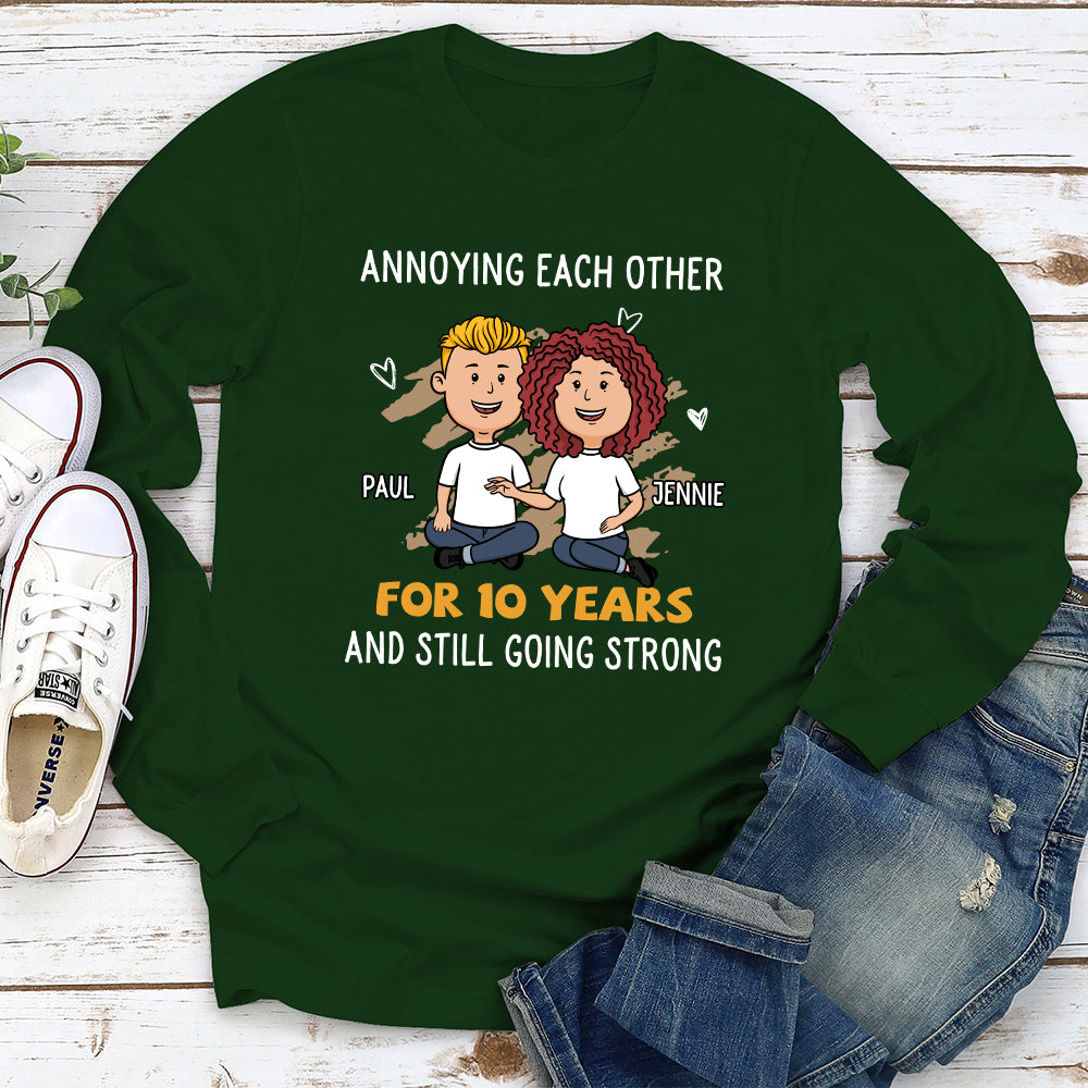 Custom Anniversary Keepsake Gifts For Couple • For Many Years - Personalized Long Sleeve T-shirt