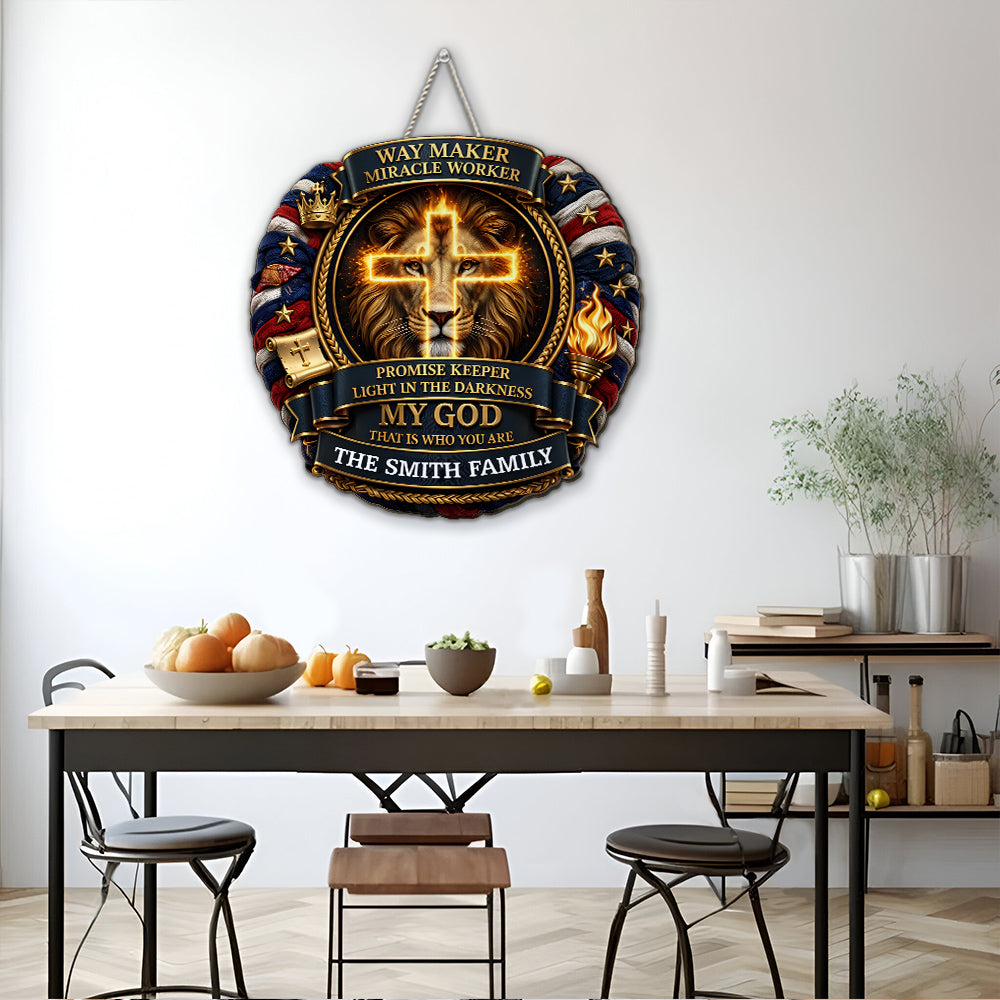 Custom Home & Wall Decor, Birthday & Christmas Gift • Miracle Worker - Personalized Wood Sign