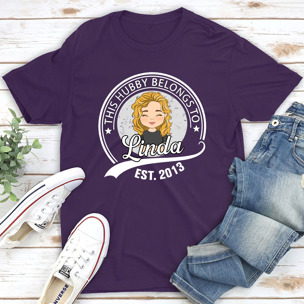 Custom Anniversary Keepsake Gifts For Couple • Belongs To - Personalized Classic T-shirt