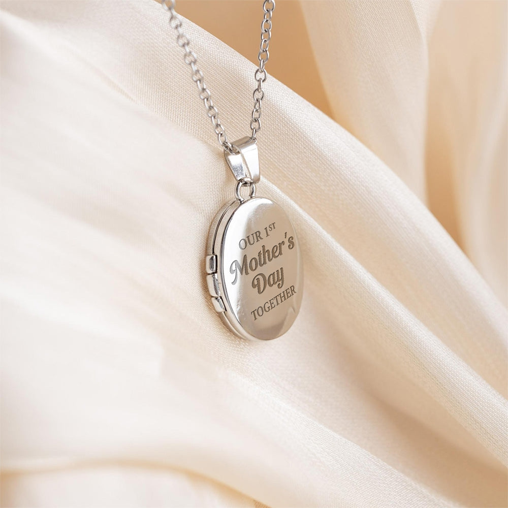 Happy 1st Mothers Day - Personalized Locket Necklace