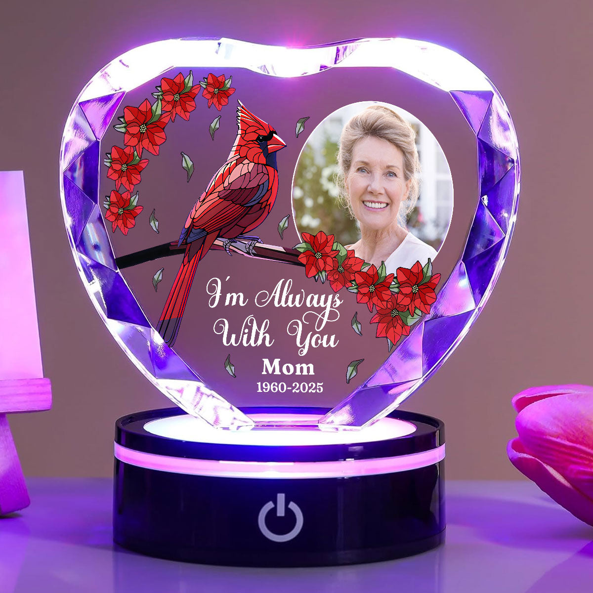 Beside You - Personalized Crystal Led Light