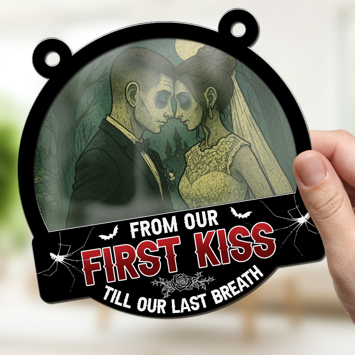 Till Our Last Breath Halloween - Personalized Suncatcher