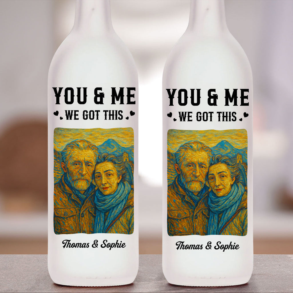 You And Me We Got This - Personalized Bottle Lamp