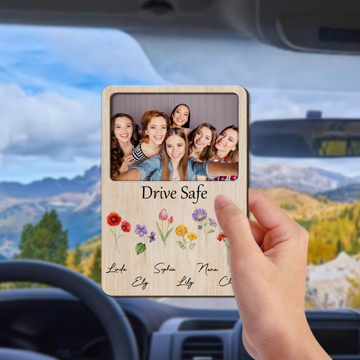 Bestie Drive Safe - Personalized Car Visor Clip