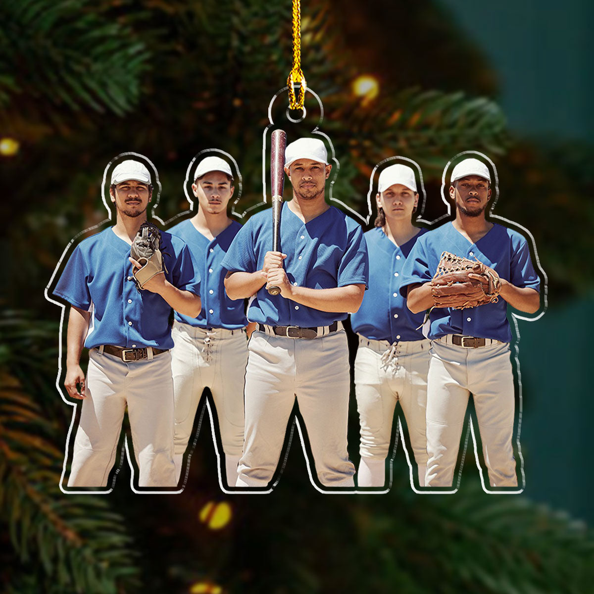 Custom Photo Keepsake Christmas Ornament • Baseball Photo - Personalized Acrylic Ornament