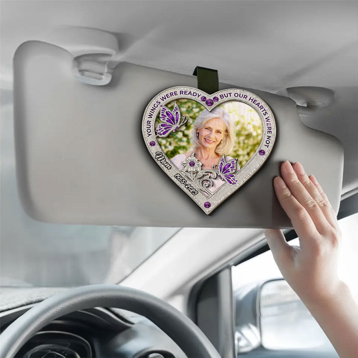Your Wings Photo 2 - Personalized Car Visor Clip