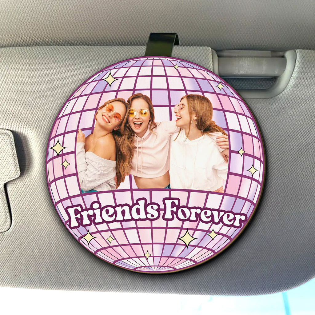 Besties Forever Version 2 - Personalized Car Visor Clip