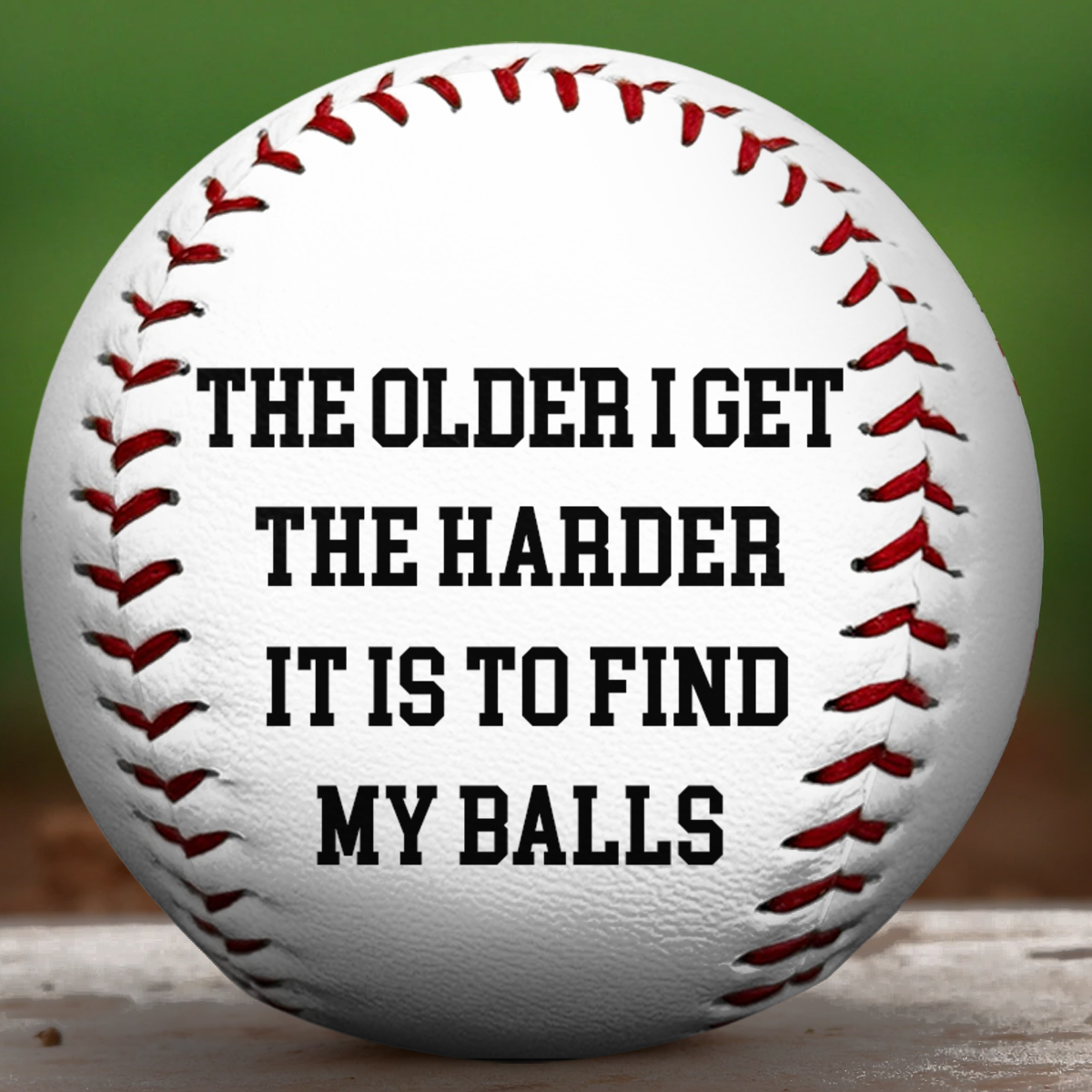 The Grass Hides My Balls - Personalized Baseball