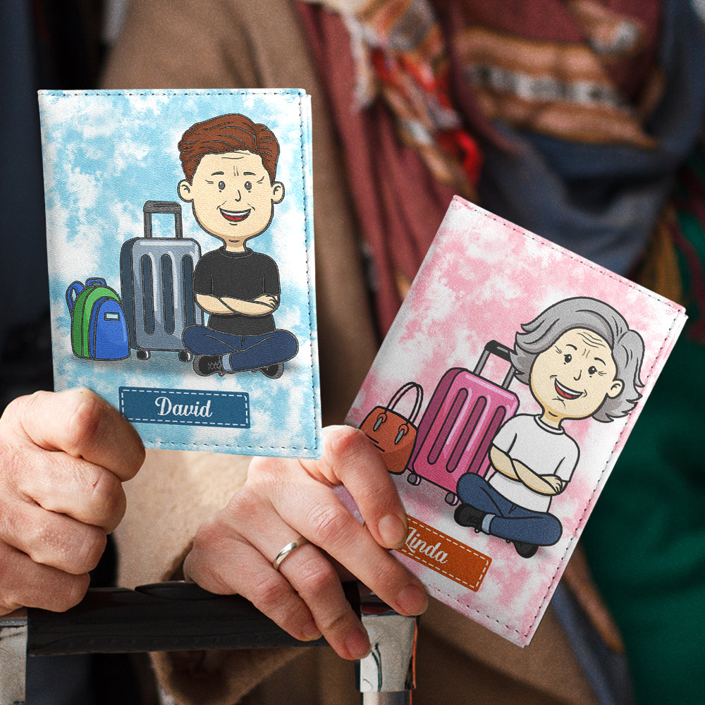 Who Loves Traveling - Personalized Passport Cover
