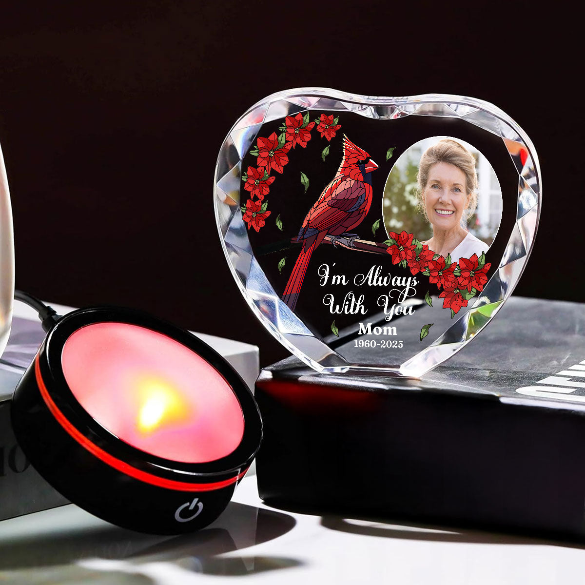 Beside You - Personalized Crystal Led Light