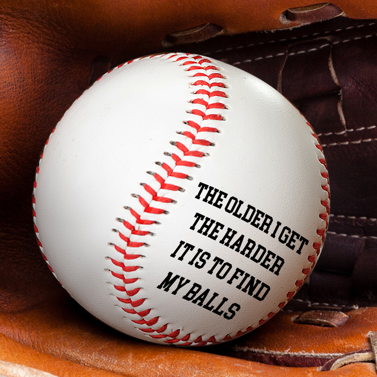 The Grass Hides My Balls - Personalized Baseball