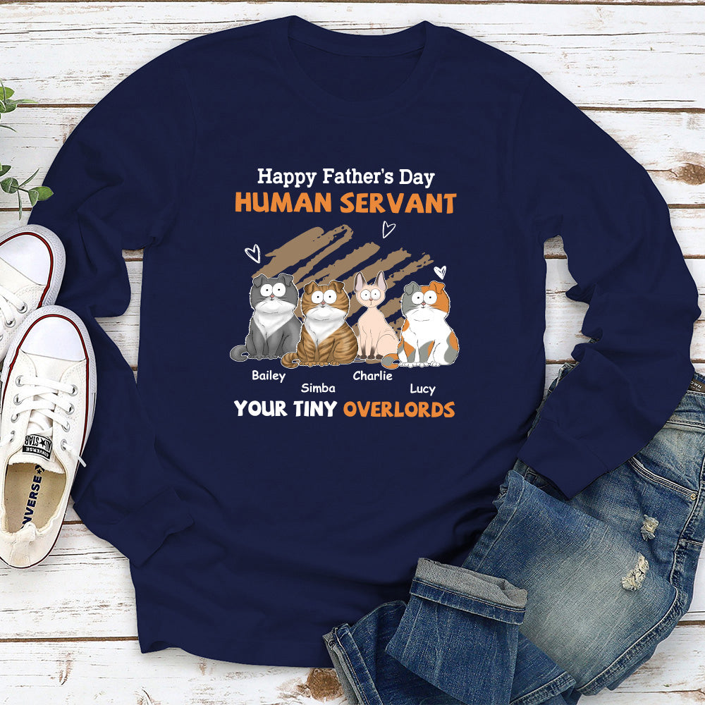 Custom Christmas & Birthday Keepsake Gift • To My Human Servant - Personalized Long Sleeve T-shirt