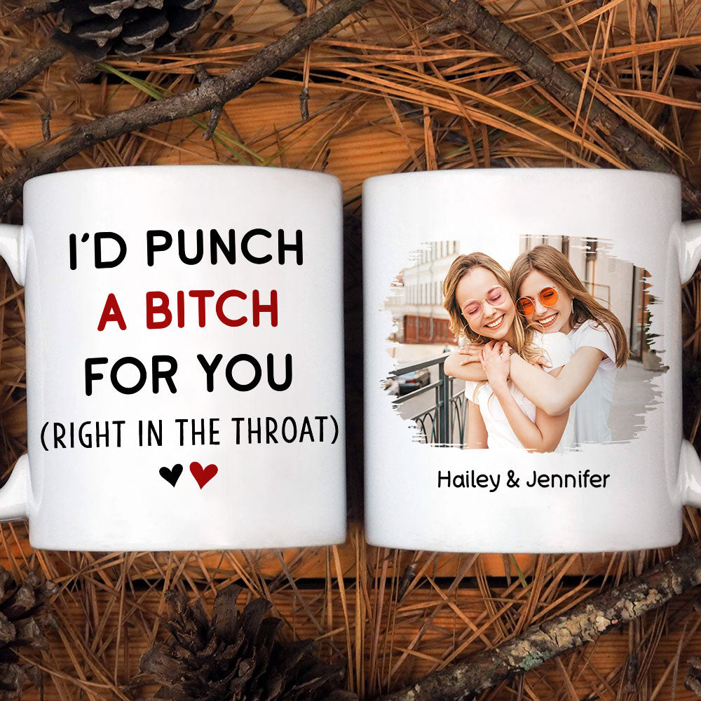 Custom Photo Best Friend, Christmas & Birthday Friendship Keepsake Gift • My BFF - Personalized Coffee Mug