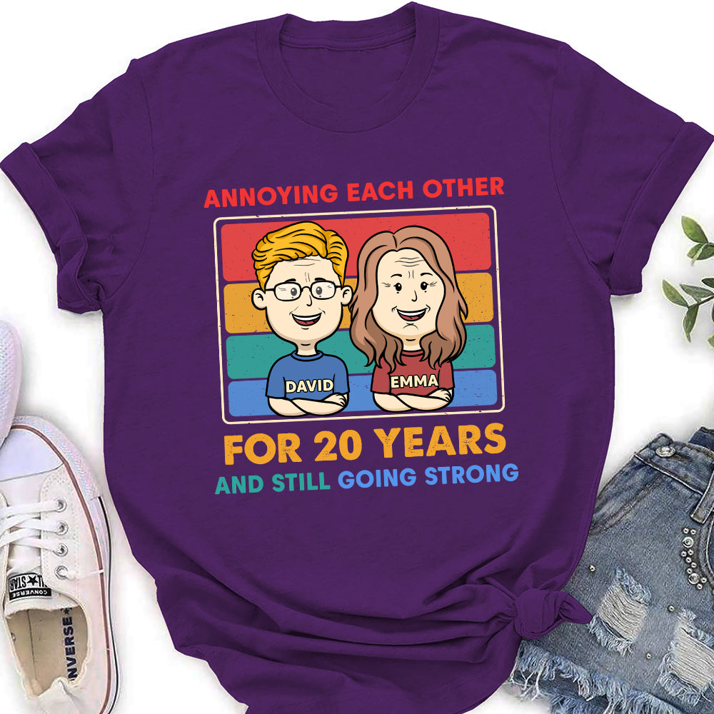 Custom Christmas Anniversary Keepsake Gifts For Wife • Going Strong - Personalized Women's T-shirt