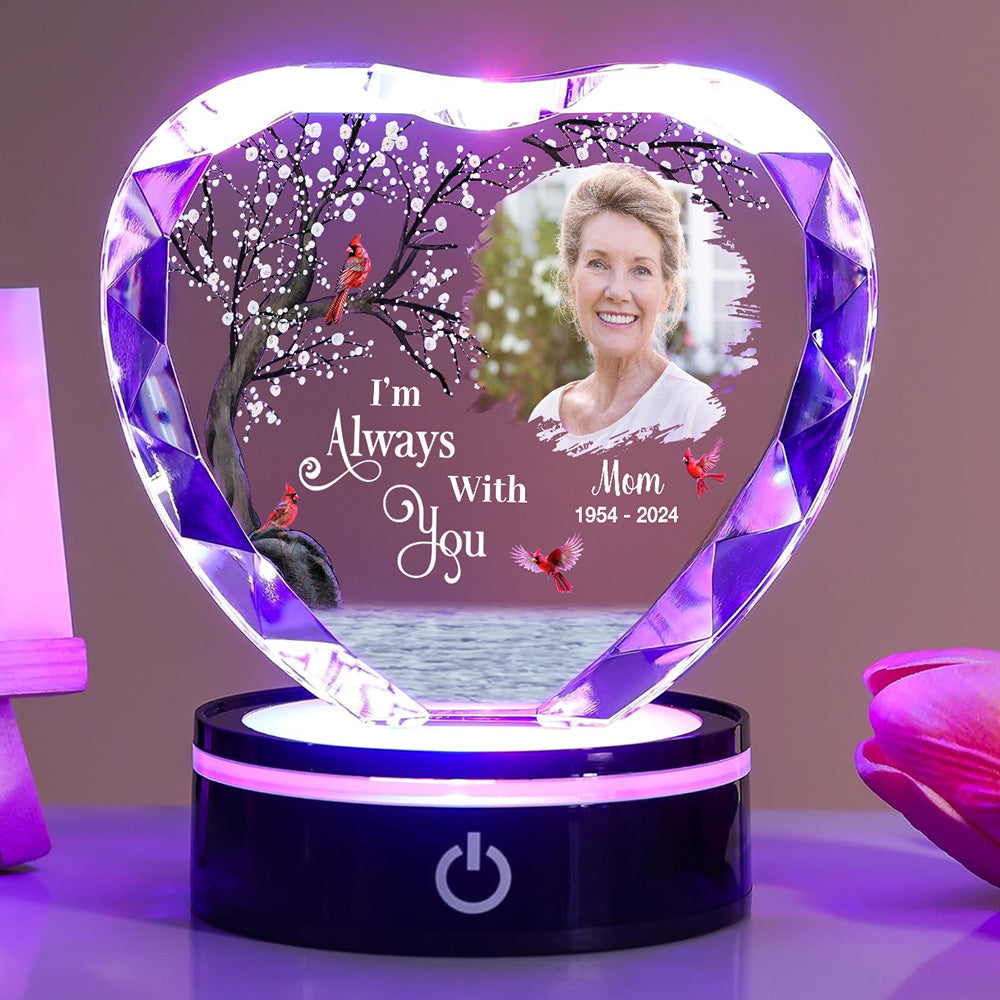 I Am Always With You - Personalized Crystal Led Light
