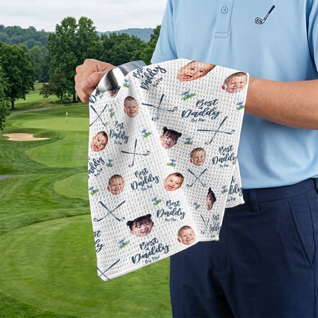Best Dad By Par - Personalized Golf Towel
