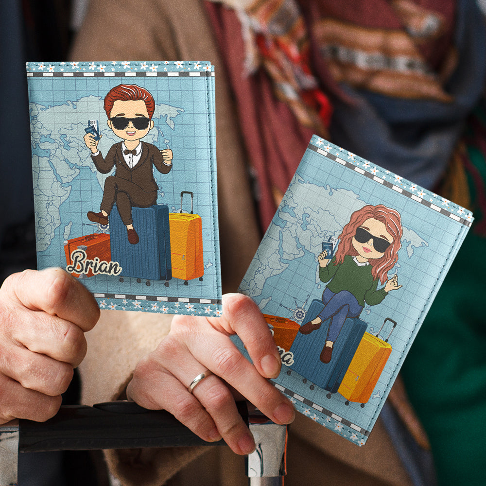 Travel Love - Personalized Passport Cover