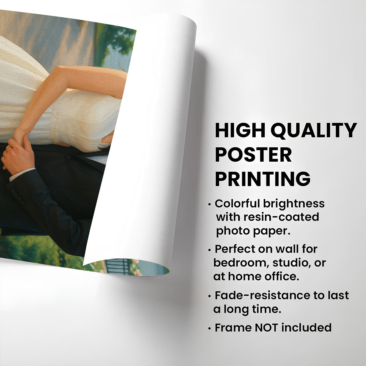Couple Photo Forever Love - Personalized Poster