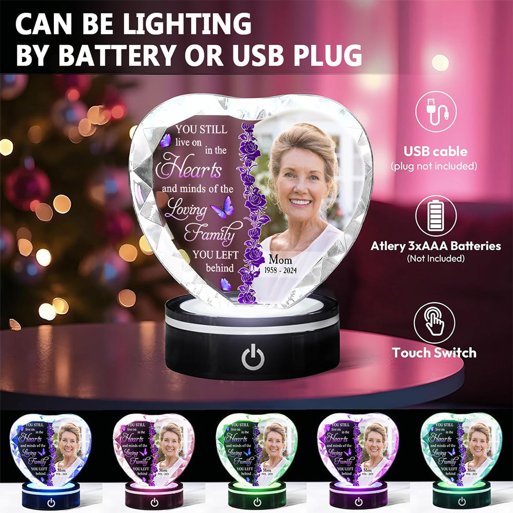 In The Hearts - Personalized Crystal Led Light