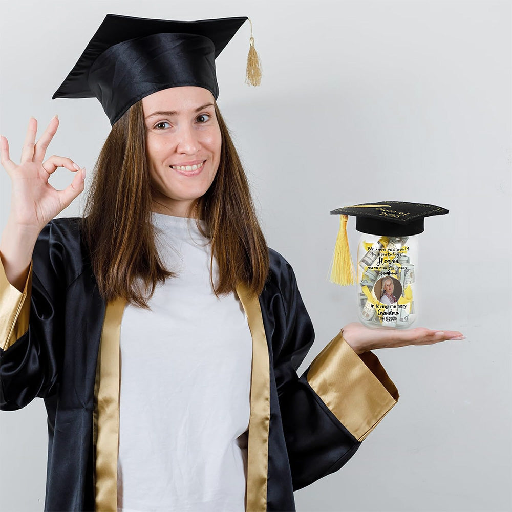 In Loving Memory Of - Personalized Graduation Mason Jar Light