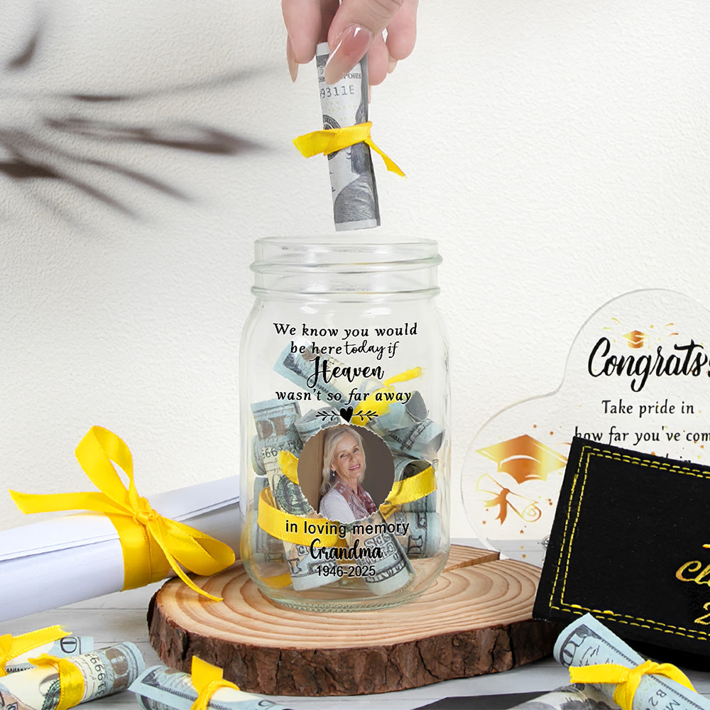In Loving Memory Of - Personalized Graduation Mason Jar Light