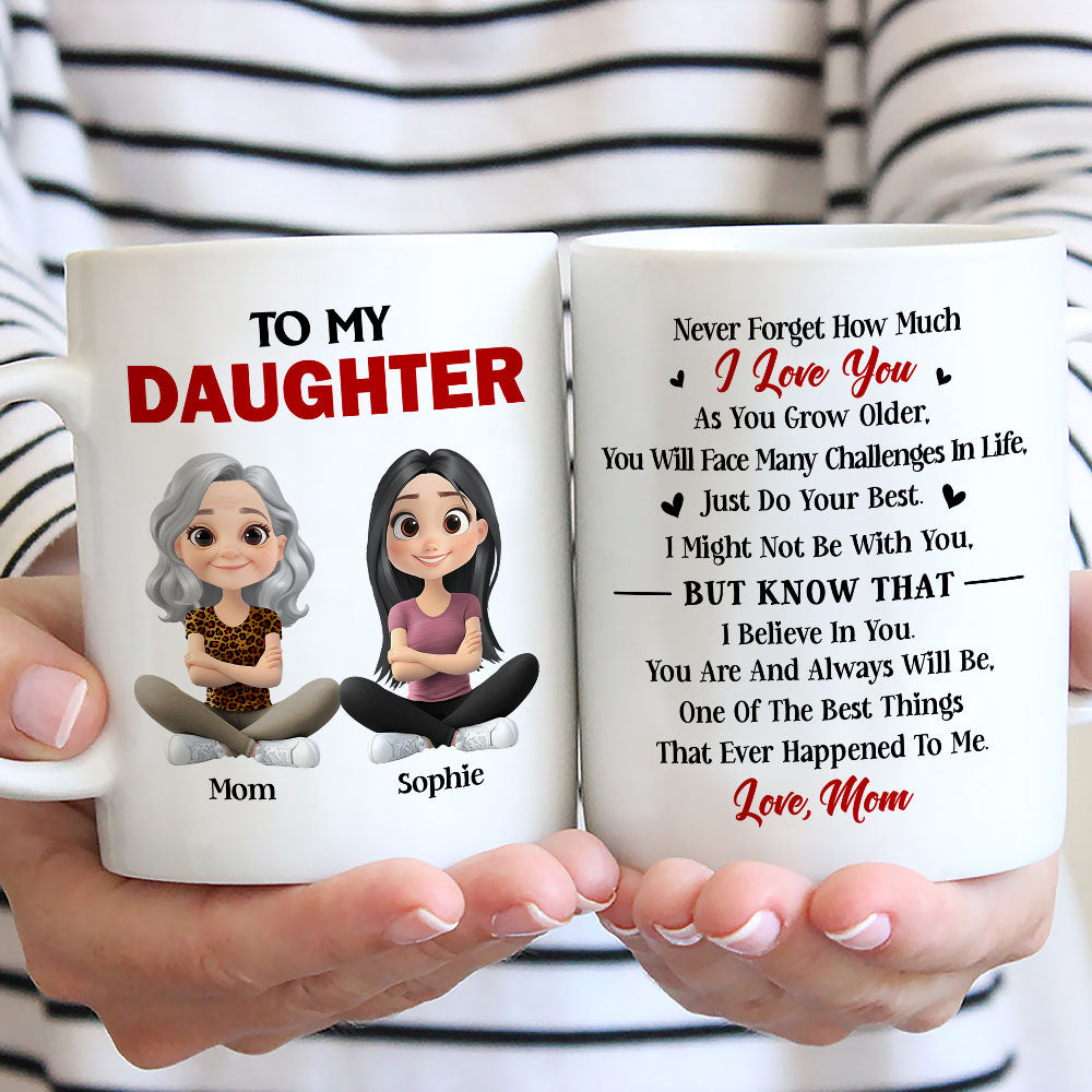 Custom Mother's Day Gift for Daughter • Just Do Your Best Daughter - Personalized Coffee Mug