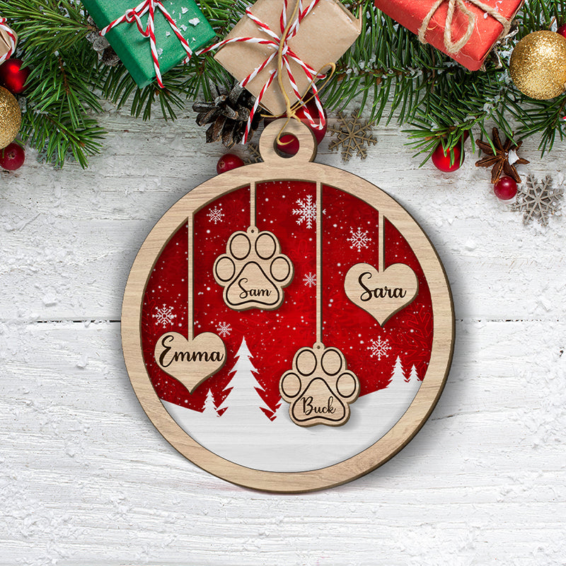 Custom Keepsake Christmas Ornament •  Family Ornament - Personalized 2-layered Wood Ornament