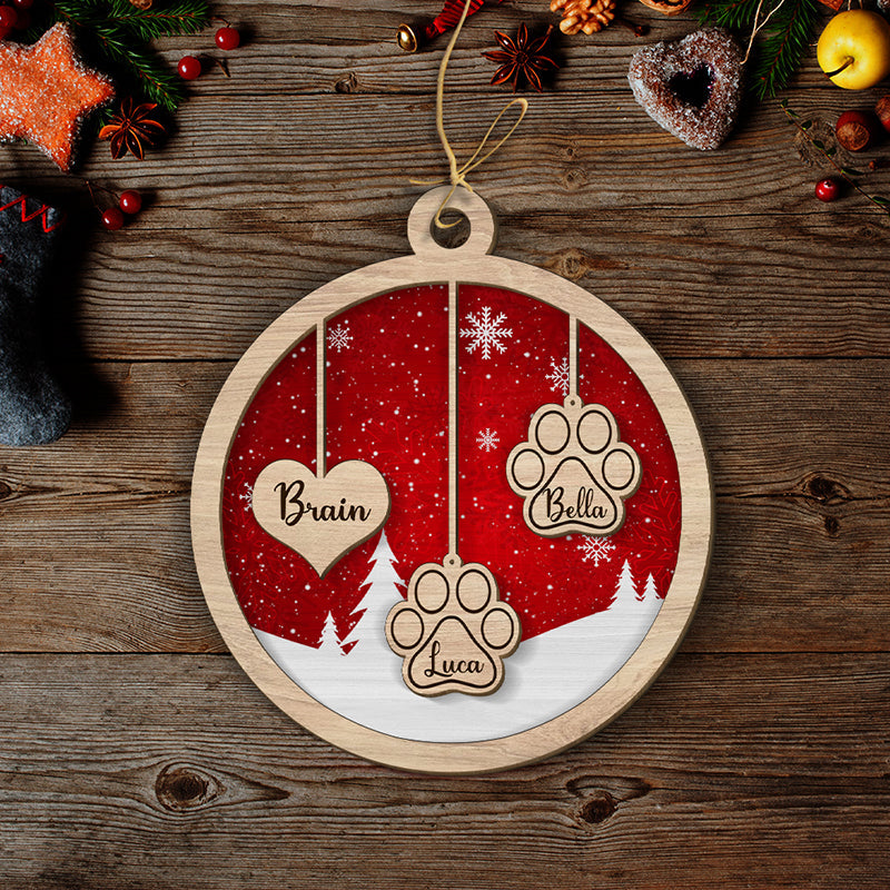 Custom Keepsake Christmas Ornament •  Family Ornament - Personalized 2-layered Wood Ornament