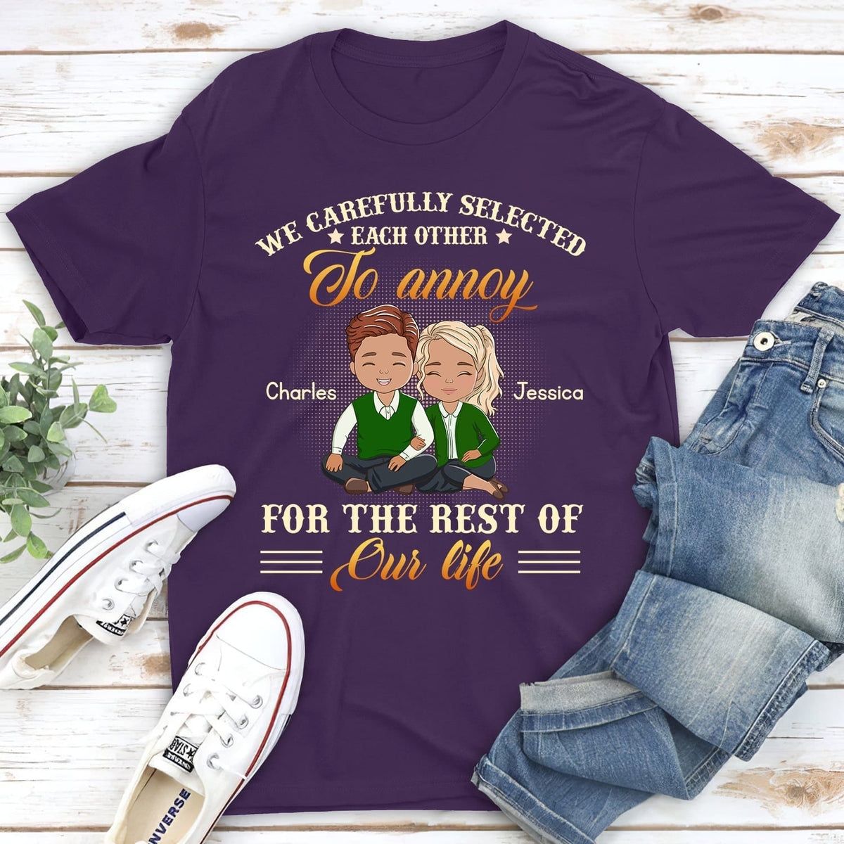 Custom Anniversary Keepsake Gifts For Couple • Carefully Selected - Personalized Classic T-shirt