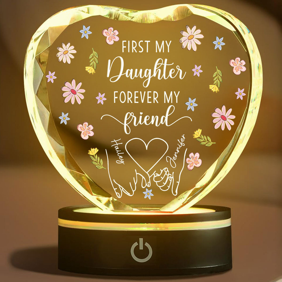 Forever My Friend - Personalized Crystal Led Light