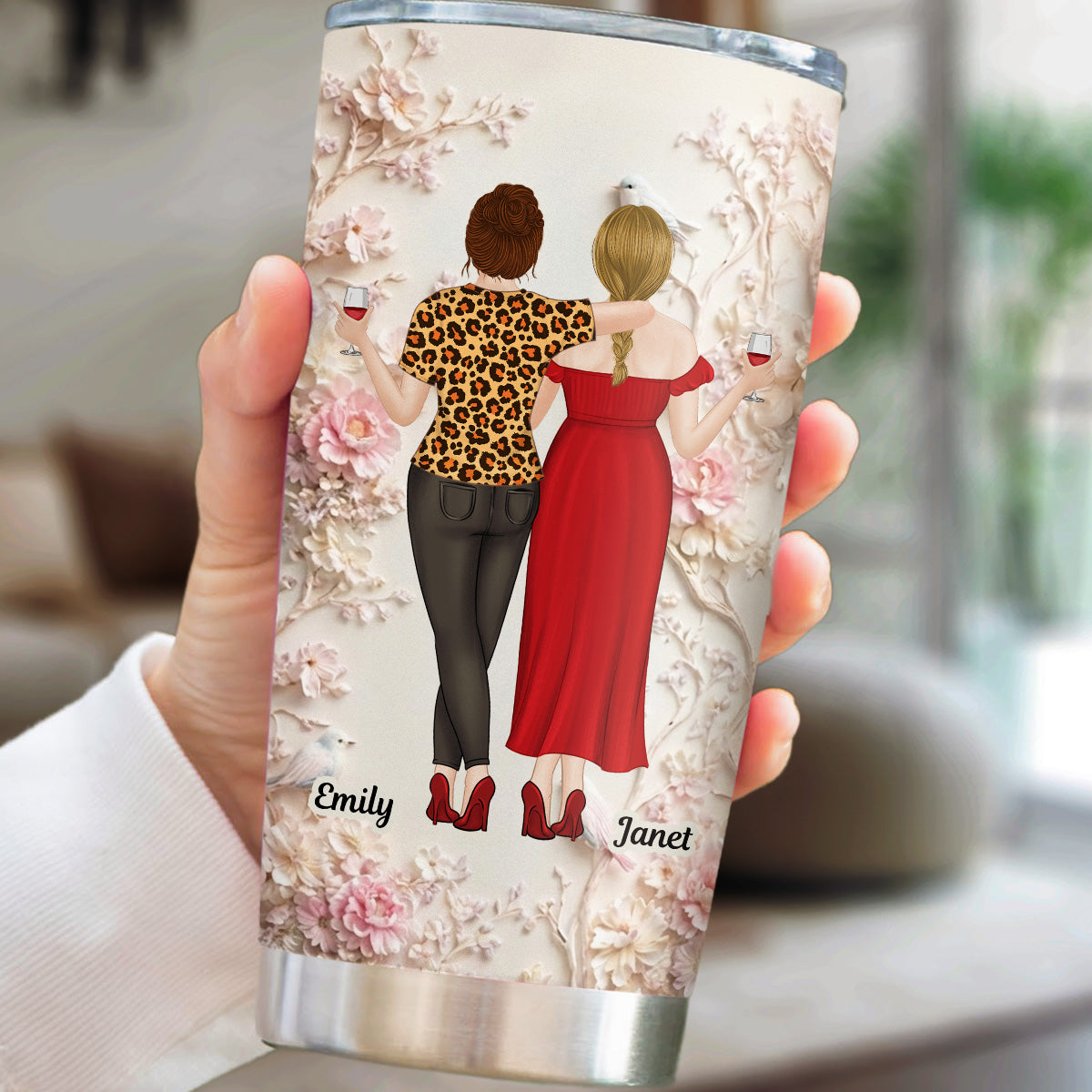 Custom Christmas Birthday Gifts For Best Friend • A True Treasure - Personalized 3D Effect Tumbler