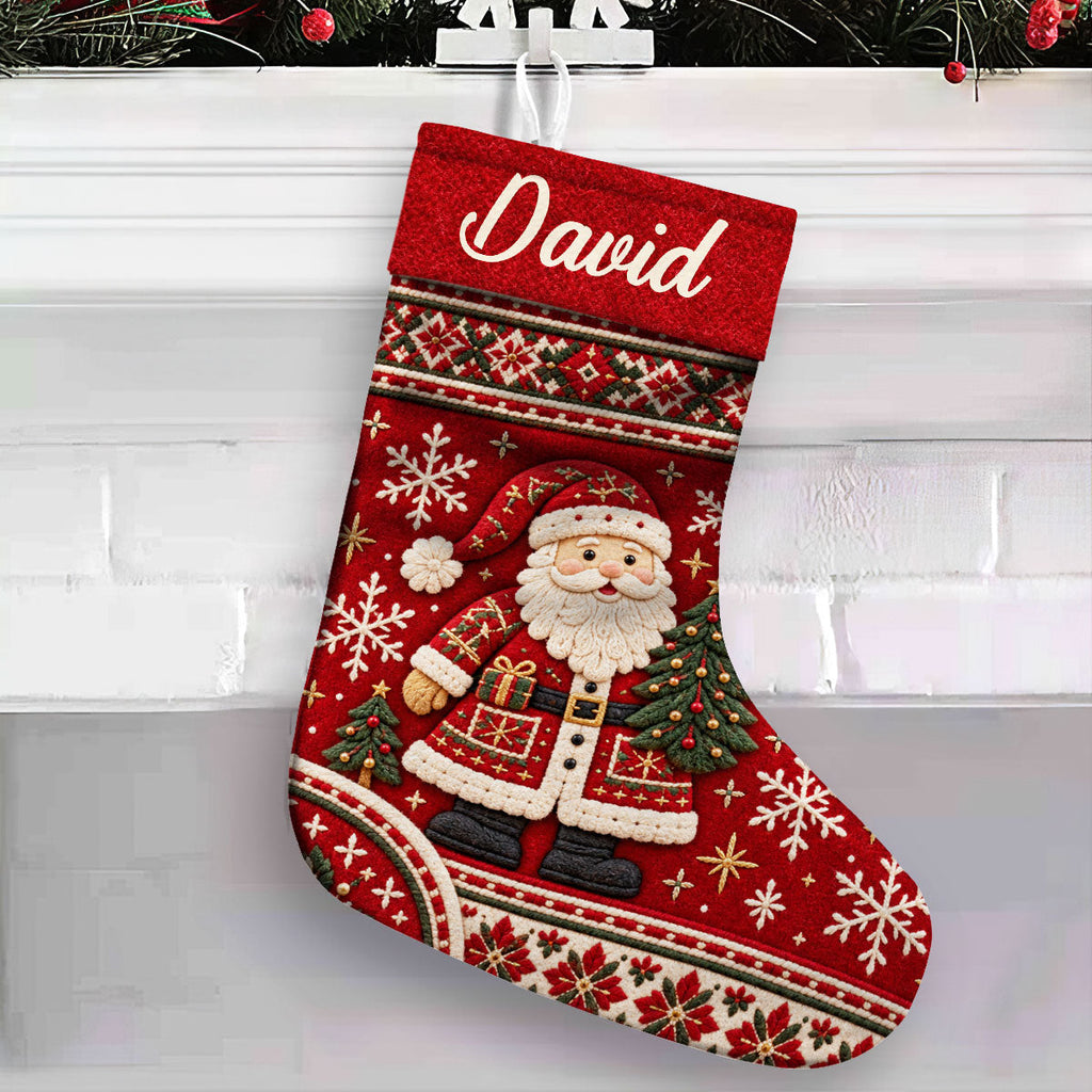 Snowman Family - Personalized Christmas Stocking