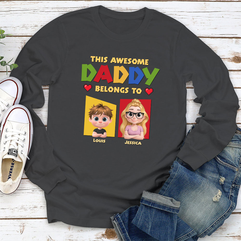 Custom Father's Day, Special Gift for Dad & Grandpa • Daddy Is The Best - Personalized Shirt