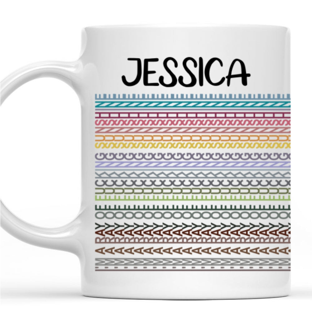 Custom Hidden Message Mug, Funny Gag Gift for Coworker Friend Girlfriend • Happiness Hits Like A Truck - Personalized Coffee Mug