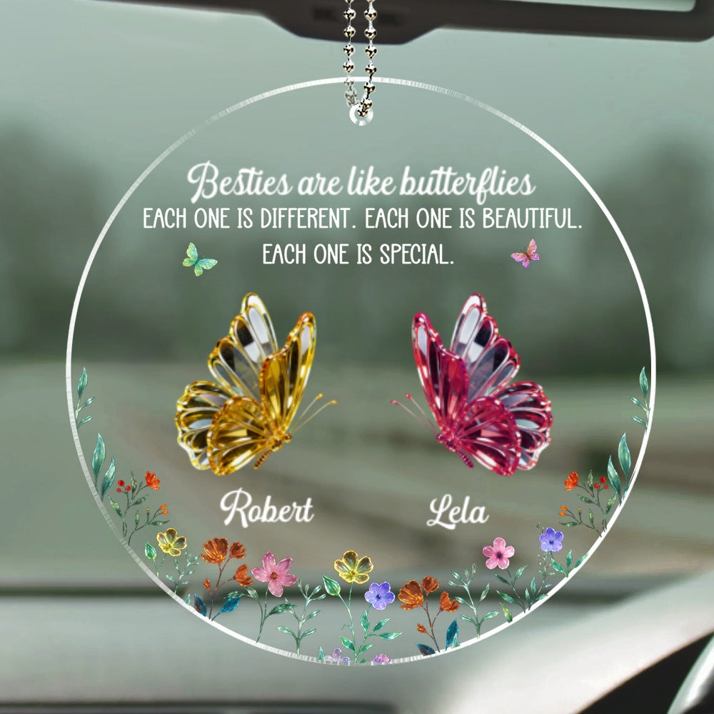 Festive Sister Love - Personalized Car Ornament