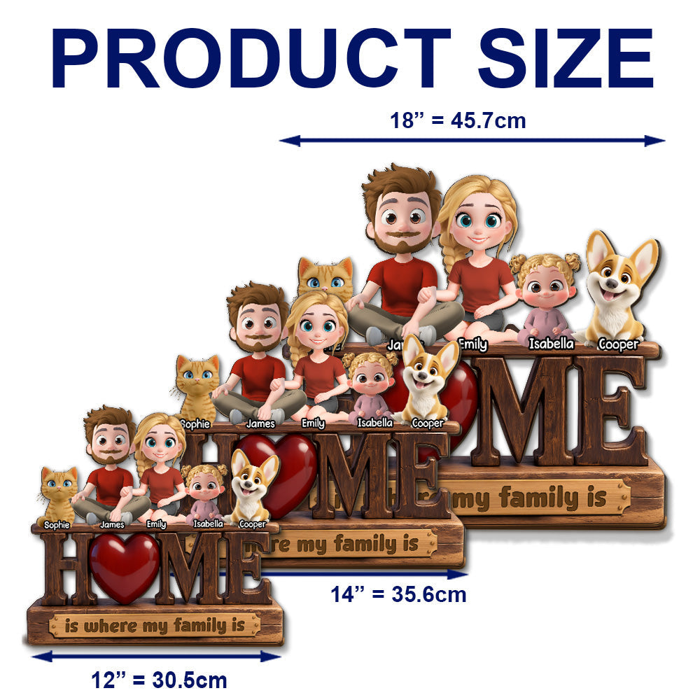 Custom Home & Wall Decor, Birthday & Christmas Gift • Paws Make It Home - Personalized Wood Sign