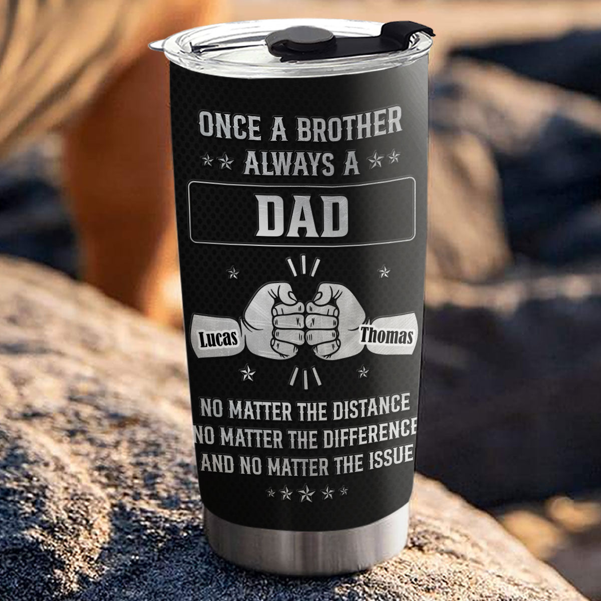 Custom Christmas Birthday Gifts For Brother • Once Brother - Personalized Tumbler