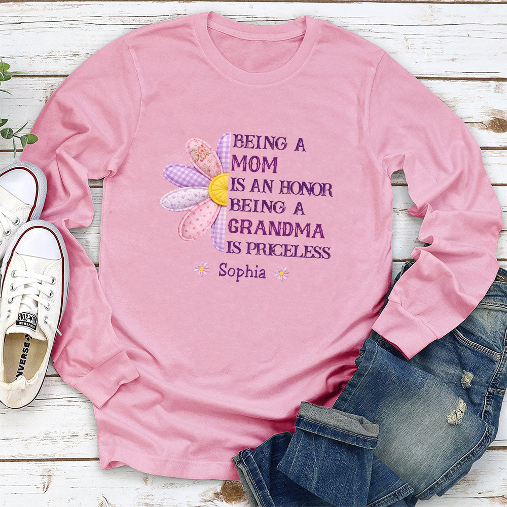 Custom Mother's Day Gift for Mom & Grandma • Being A Grandma - Personalized Shirt
