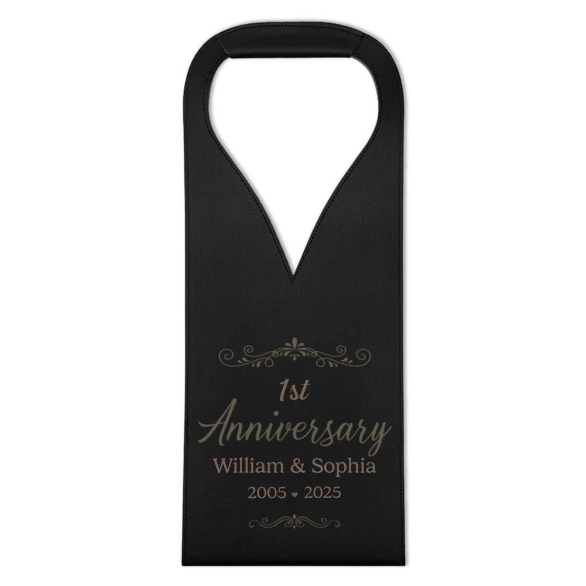 You And Me We Got This - Personalized Engraved Leather Wine Bag