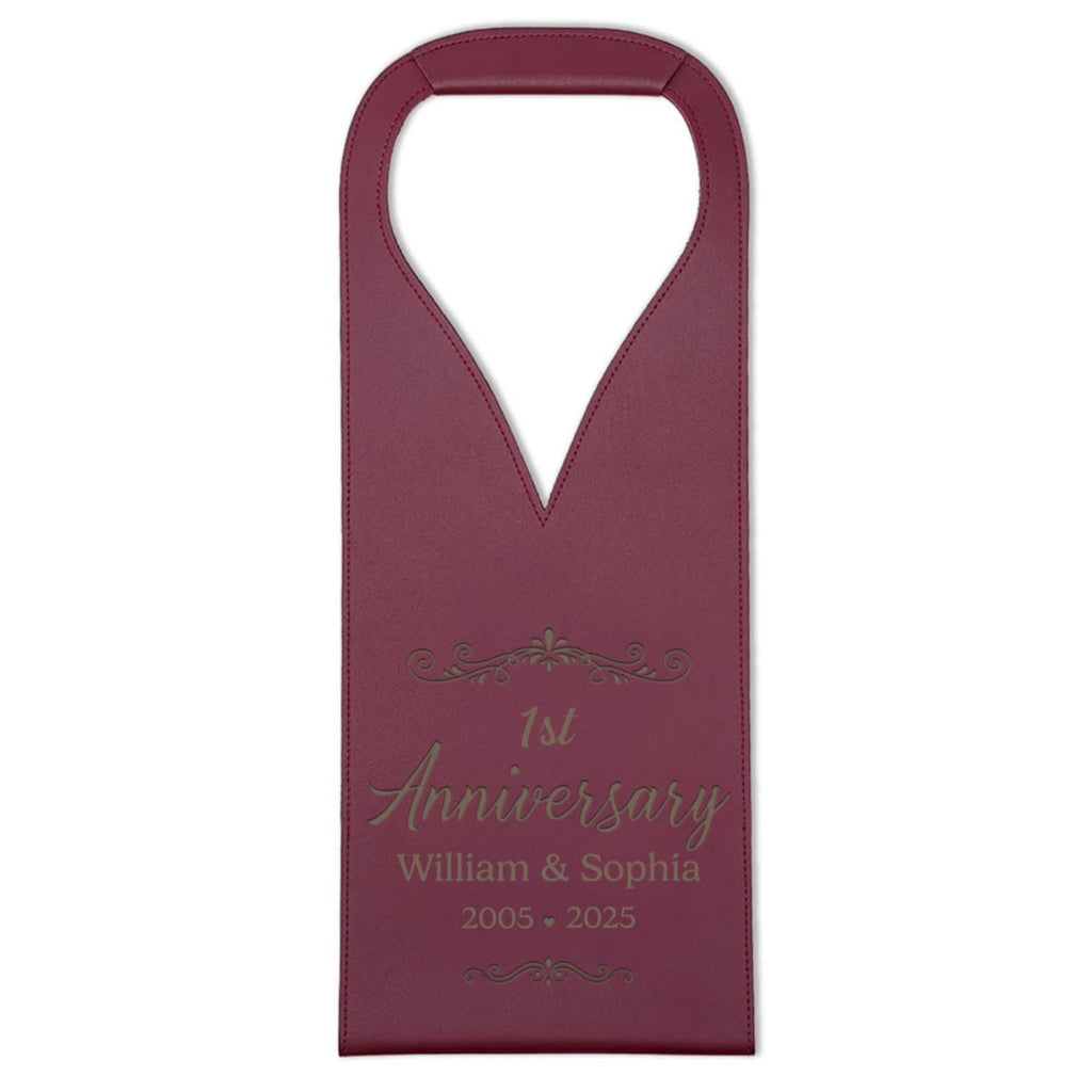 You And Me We Got This - Personalized Engraved Leather Wine Bag