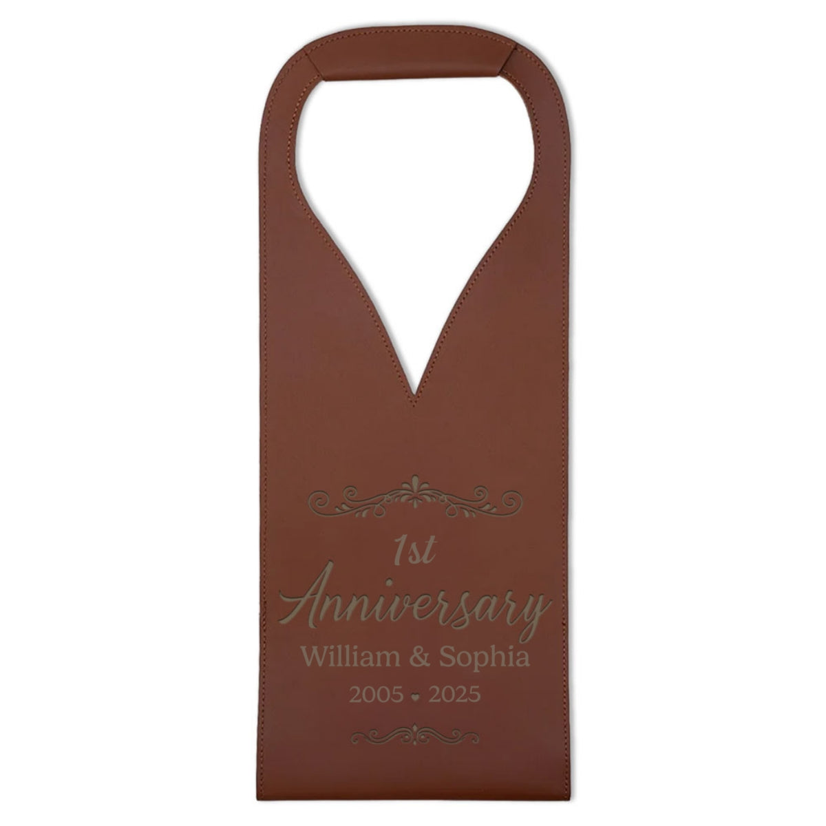 You And Me We Got This - Personalized Engraved Leather Wine Bag